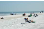 Relaxation at its finest... Anastasia State Parks white sandy beach, cool calm waters and plenty of sunshine.