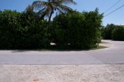 Photo: Buttonwood: Paved road with a campsite on the other side, bushes partially hide site across road.