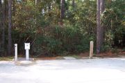 ADA Accessible site with concrete pad with hookups.