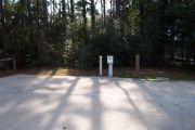 ADA Accessible site with concrete pad with hookups.
