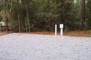View of hookups for campsite.