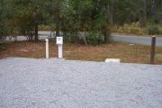 View of hookups for campsite.