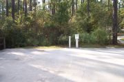 View of hookups for campsite.