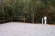 View of hookups for campsite.