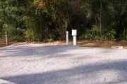 View of hookups for campsite.