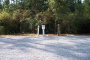 View of hookups for campsite.