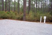 View of hookups for campsite.