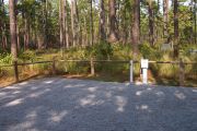 View of hookups for campsite.