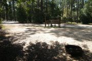 View from the back of the pull-though site.