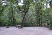 Each site is equipped with a picnic table, clothesline/lantern post, hose bib, electric hook-up for 20 and 50 amp service, and fire pit on the ground with a fold over grill top.