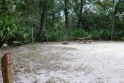 This view shows the size of the site for reference in matters of backing and pulling out a trailer.