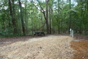 Campsite with water, electric and picnic table.