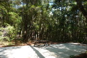 ADA-Accessible site with concrete pad and picnic table. RVs only.
