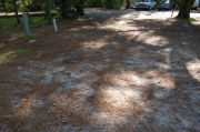Partially view of shaded campsite.