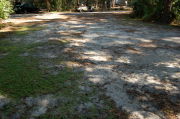 Partially view of shaded campsite.