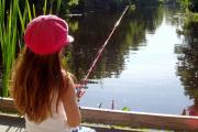Fishing at Lake Griffin State Park.