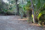 View looking in from front of site and utilities