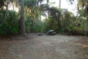 View of picnic table and grill