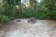 View of picnic table and grill