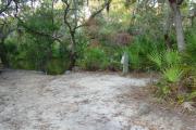 View looking past utilities to creek