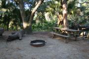 View of picnic table and grill