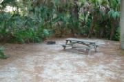 View of picnic table and grill