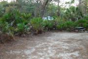 View of picnic table and grill
