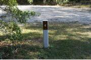 Sign indicating the site number.