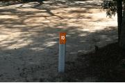 Sign indicating the site number.