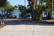 A view from the south side of the site offers a peek at the Grand Lagoon and Sabal Palms.