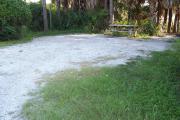 View from the front showing the picnic in the back of the site.