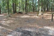 This site includes water, septic, and electric.  Accommodates tents, pop ups and RV's.