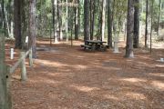 This site includes water, septic, and electric.  Accommodates tents, pop ups and RV's.
