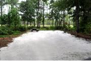 This photo shows the surrounding Oak vegetation around this site and a nice view of the wiregrass and pines behind the site.