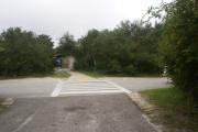 ADA accessible campsite #7 at Blue Spring State Park showing route to bathhouse.