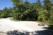 Campsite #23 at Blue Spring State Park showing fire ring.