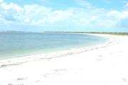 A view of the main swimming area just outside the campground looking north towards Boca Grande Pass.