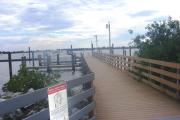 A view of the newly renovated dock that holds up to 17 boats.