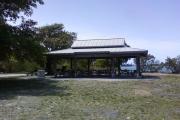 Photo: OLETA RIVER SP. A picnic pavilion with tables along the Intracoastal Waterway.