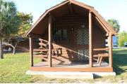 Photo: 012, PRIM. Cabin #12 at Oleta River has a porch.