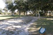 The medium sized trees around campsite 23 provide shade for the campers.