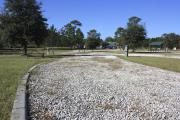 Photo: 12, Loop B. View of site with electric and water hookups and picnic table.